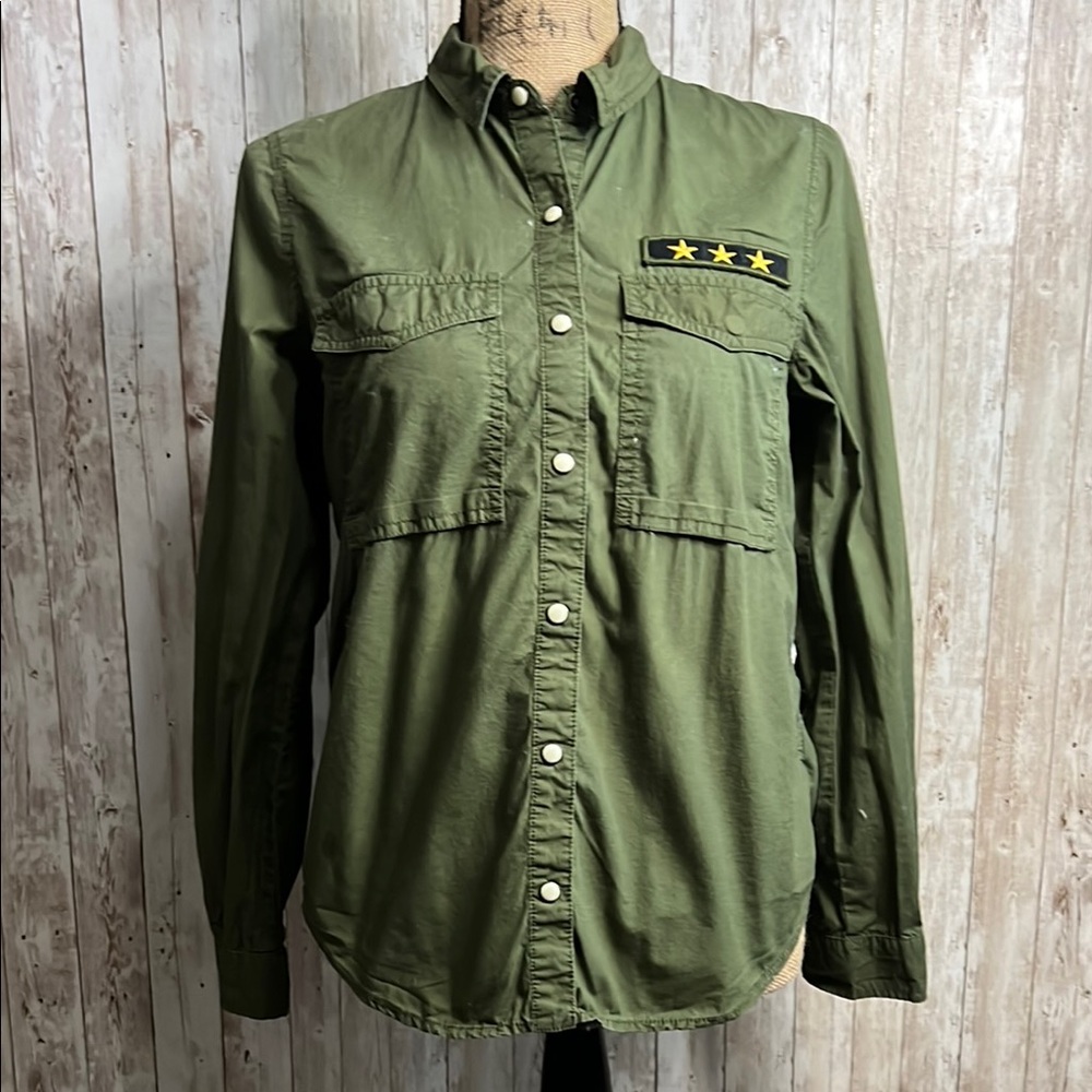 Forever 21 Olive Green Military Shirt